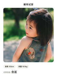 蓝扇香云纱挂脖连衣裙真丝手工盘扣